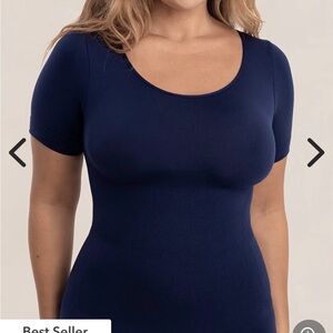 Shapermint Essentials Dark Blue Shaping Tee